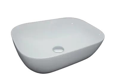 Keramički umivaonik nadgradni bijeli pravokutni